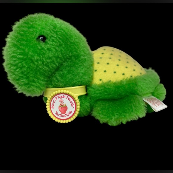 Kenner Other - Vintage 1981 Strawberry Shortcake Plush Apple Dumplin Tea Time Turtle w/ Collar